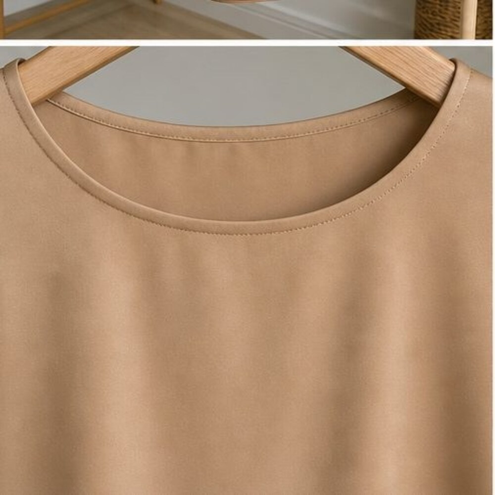 Camel Wrap Blouse - Picture 4 of 6